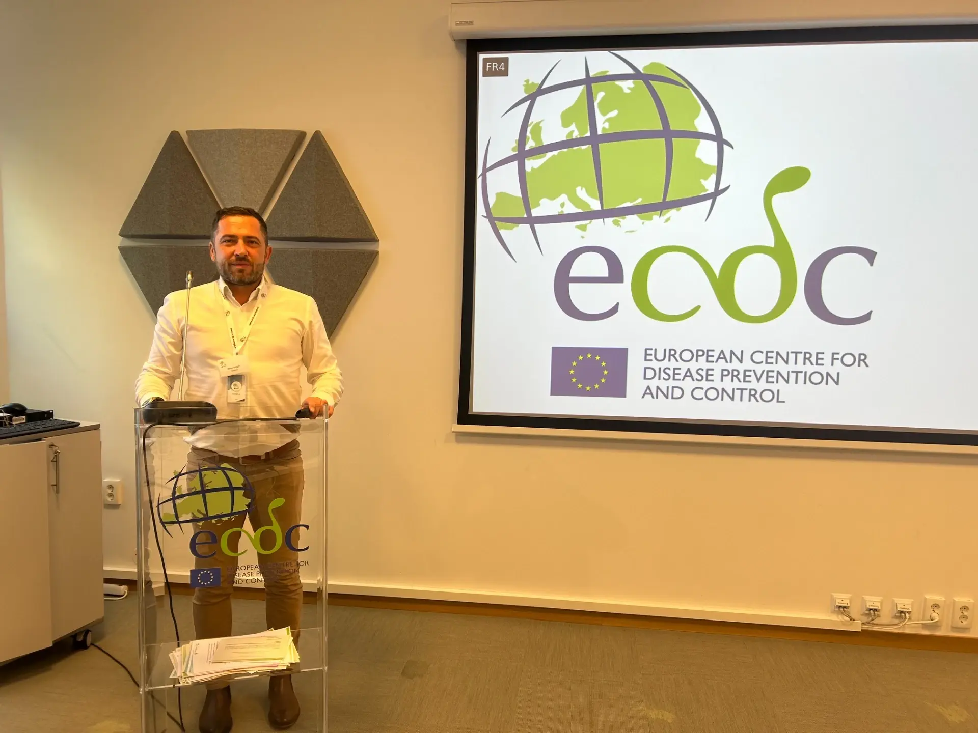 Matej Turzo počas pracovnej návštevy ECDC